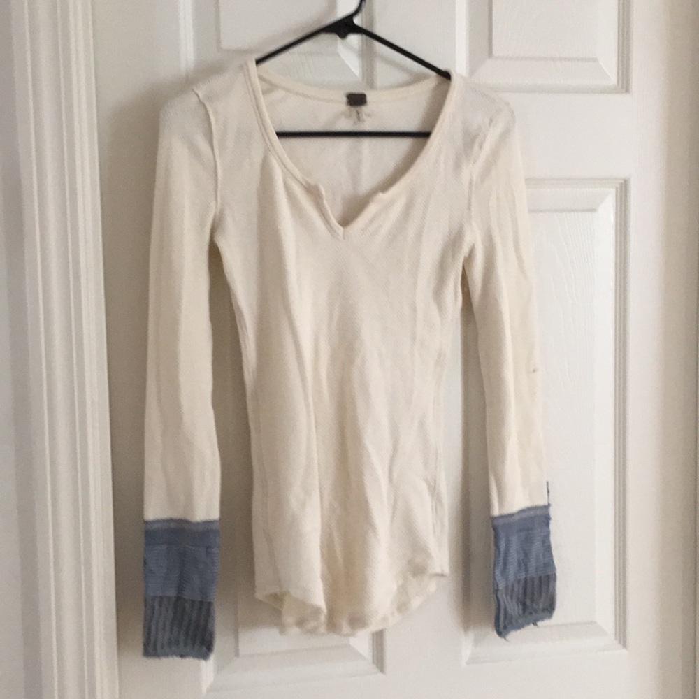 Free People White Kyoto Cuff Thermal